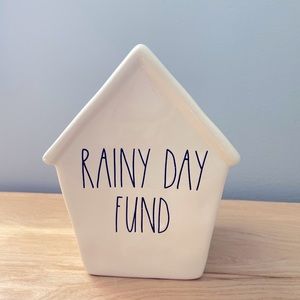 Rae Dunn Raining Day Fund Piggy Bank